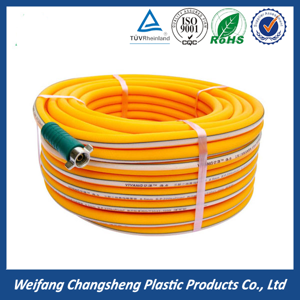 Yellow Color Flexible Anti-UV High Pressure Korea PVC Spray Hose